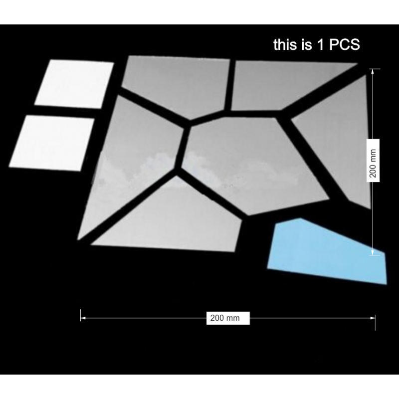 Lustra dekoracyjne. Naklejki lustrzane na ścianę, jako obraz lub dekoracja, naklejka akrylowa 3D