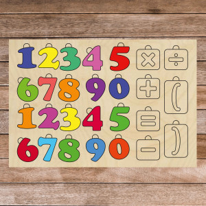 Drewniana pomoc sensoryczna Montessori - Matematyka |... 2