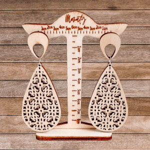 Drewniane wiszące kolczyki JULIEN - MONATY | SENTOP 2