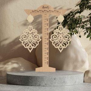 Monaty kolczyki z drewna Silente | SENTOP N009 2