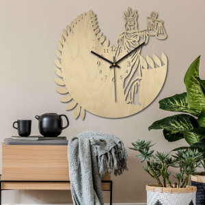 Zegarowy znak zodiaku - Waga - zarówno czarny, jak i... 2