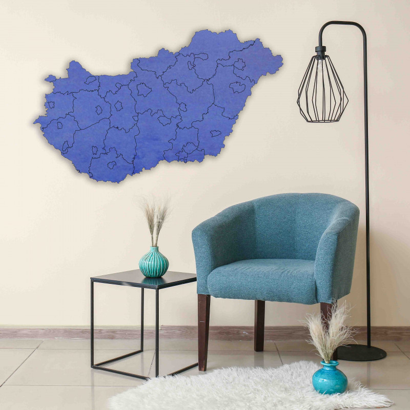 Drewniana mapa ścienna Węgier - 40 sztuk |...