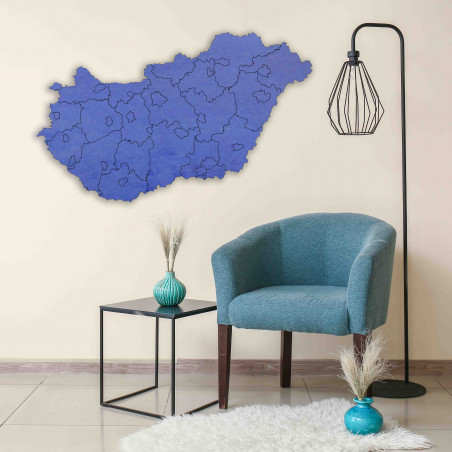 Drewniana mapa ścienna Węgier - 40 sztuk | SENTOP M005