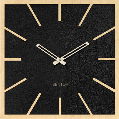 Drewniany zegar ścienny z płyty HDF KLON - do 50 x 50 cm | HDFK022