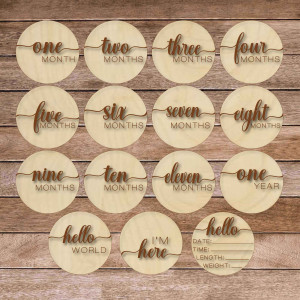 Drewniane karty z kamieniami milowymi - pierwszy rok na... 2