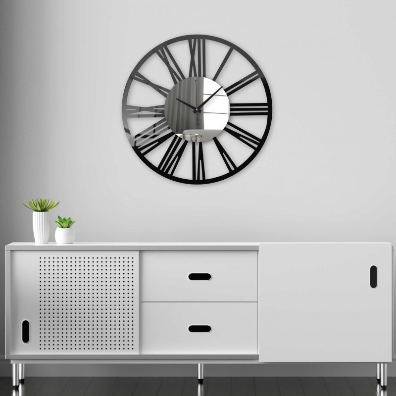 Nowoczesny zegar ścienny z pleksi – cichy i stylowy | SENTOP