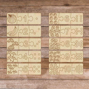 Drewniana układanka dla dzieci - Układanka trzyelementowa... 2