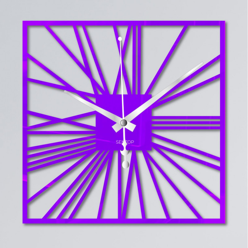 Zegar ścienny z pleksi - Sentop | X0111 | kolorowy