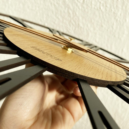 Zegar ścienny cyfry rzymskie dąb - ORFERIG