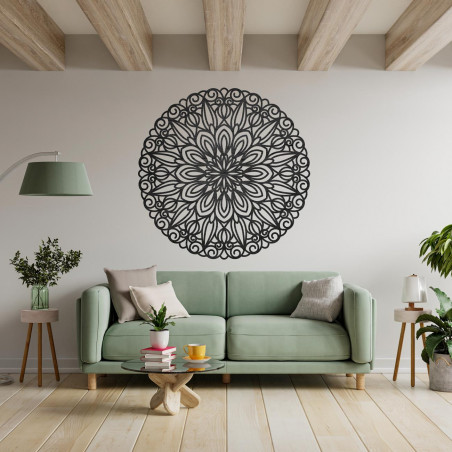 Elegancka mandala - drewniana dekoracja ścienna - SOFIS