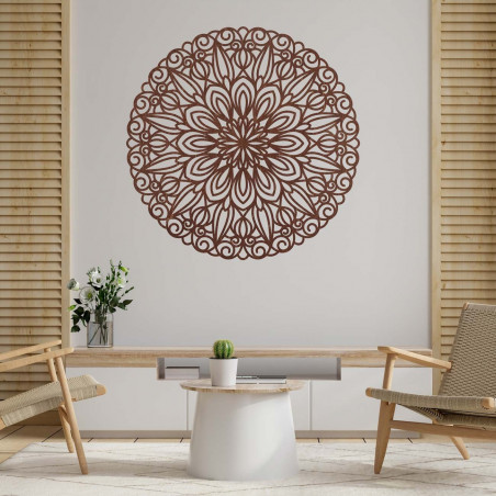 Elegancka mandala - drewniana dekoracja ścienna - SOFIS