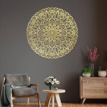 Elegancka mandala - drewniana dekoracja ścienna - SOFIS