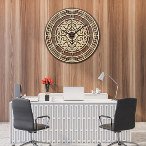 Elegancki drewniany zegar ścienny - Sentop | PR0463 |... 2