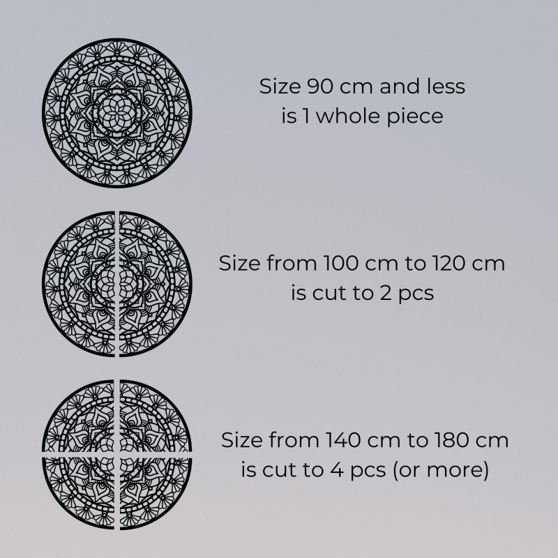 Drewniana mandala - kwiat życia