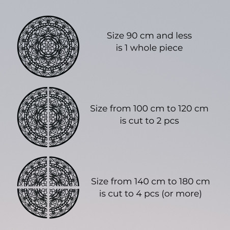 Drewniana mandala - kwiat życia