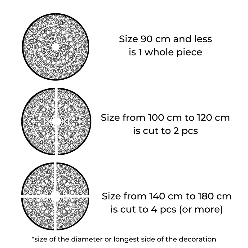 Elegancka drewniana mandala - ekskluzywna...