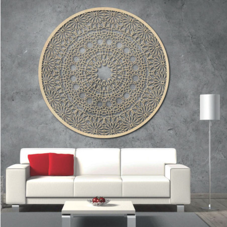 Drewniana mandala na ścianę - Poeta Drewniana mandala na ścianę - Poeta