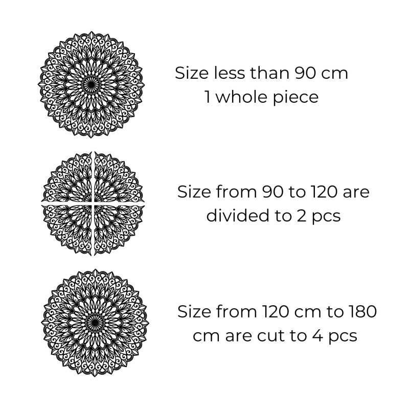 Drewniana mandala na ścianę - elegancka...