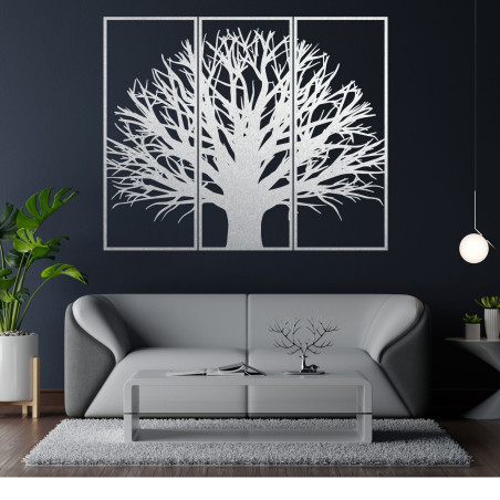 Trzyczęściowy stylizowany obraz drzewa - Naturalne inspiracje - KANANA