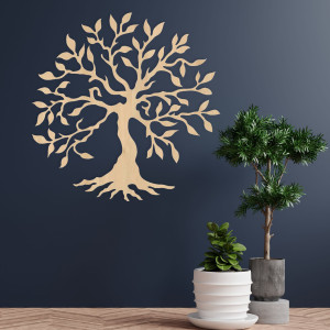 Drewniany obrazek - tupot gałęzi życia 2