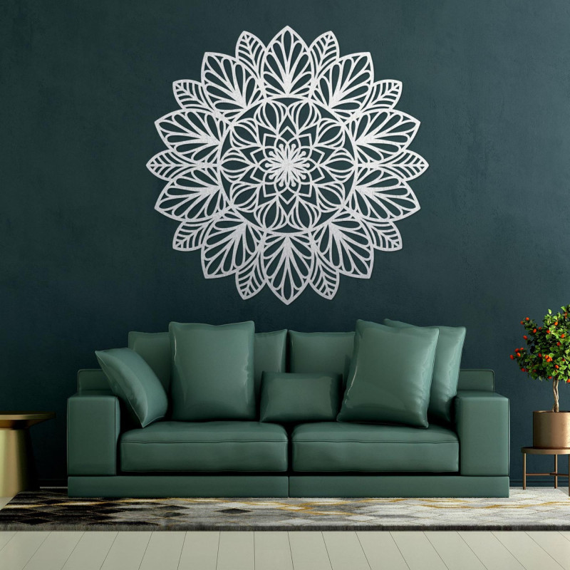 Drewniana mandala na ścianę kwiat życia - FRIHETI