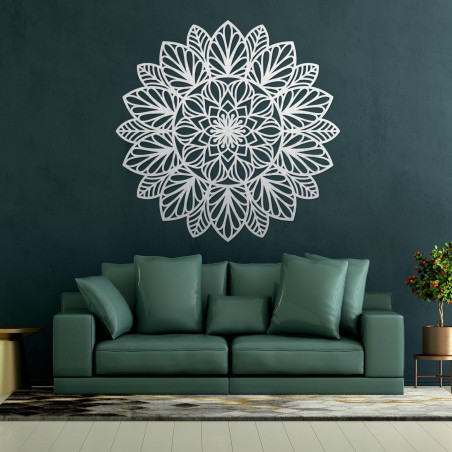 Drewniana mandala na ścianę kwiat życia - FRIHETI