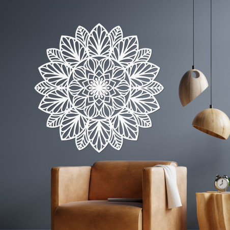 Drewniana mandala na ścianę kwiat życia - FRIHETI