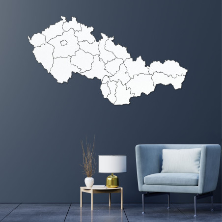 Drewniana mapa Słowacji i Czech - PUZZLE
