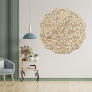 Drewniana mandala, obraz ścienny - TERRONS 2