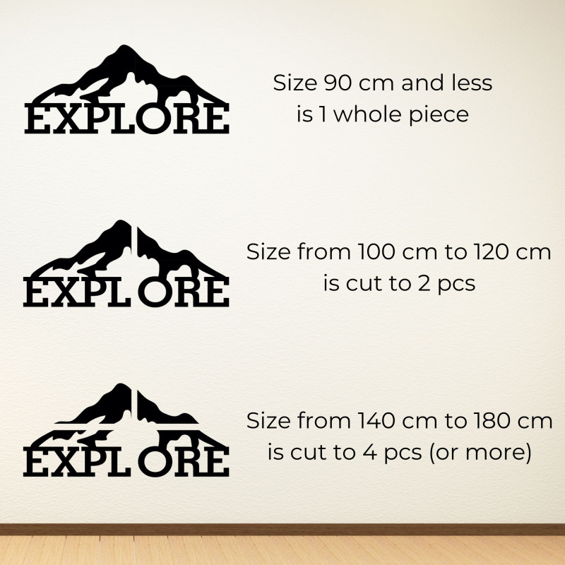 Rzeźbiony drewniany obraz góry - JAMMONY