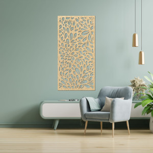 Abstrakcyjny obraz kwiatowy na ścianie - PINIIA 2