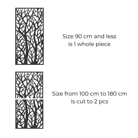 Panel dekoracyjny przedstawiający leśne sylwetki - LYDIO