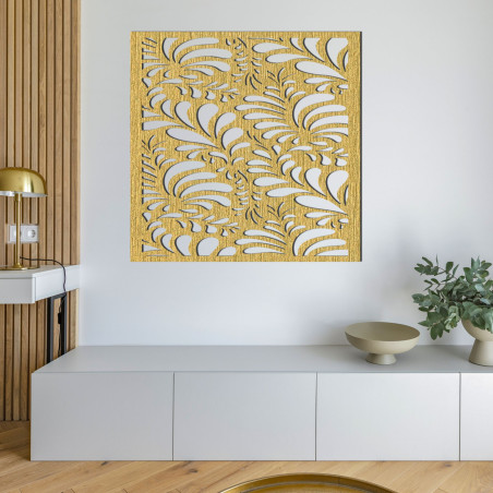 Rzeźbiony drewniany obraz na ścianę - HERBA