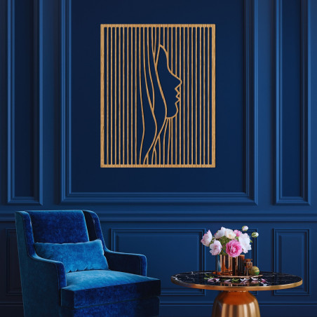 Designerska drewniana dekoracja do złudzenia przypominająca twarz - FACIEI Designerska drewniana dekoracja do złudzenia przypominająca twarz - FACIEI