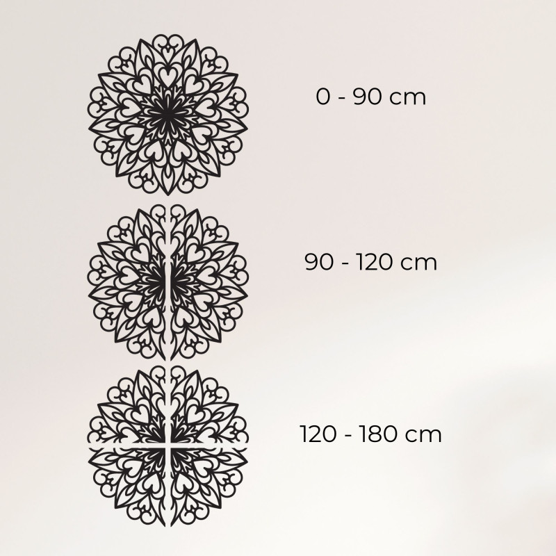 Rzeźbiona mandala, drewniana dekoracja ścienna...