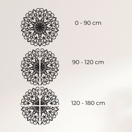 Rzeźbiona mandala, drewniana dekoracja ścienna - FARLIKT