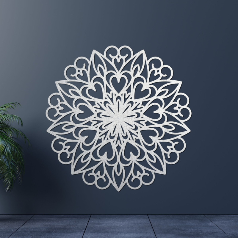 Rzeźbiona mandala, drewniana dekoracja ścienna - FARLIKT
