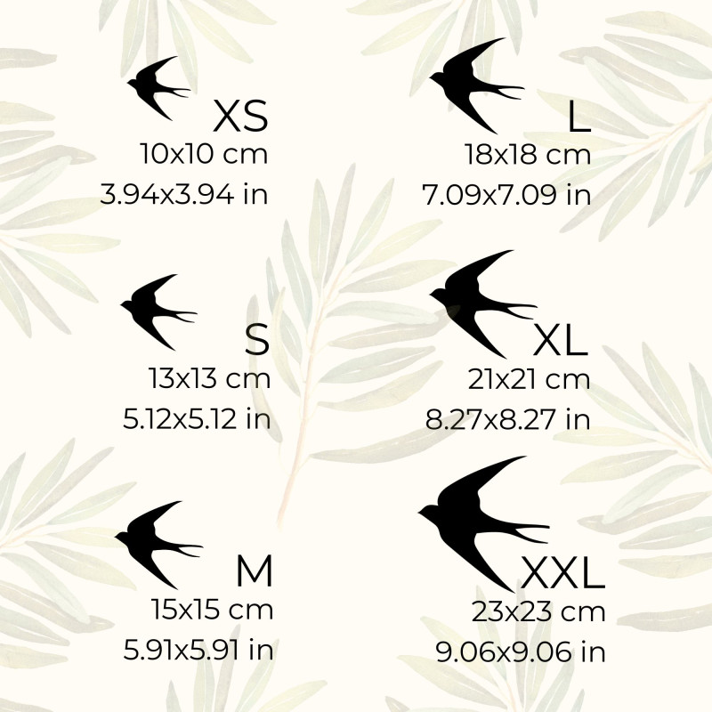 Drewniane dekoracje ścienne latające ptaki - FLOCK