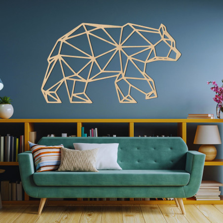 Rzeźbiona dekoracja ścienna niedźwiedź - ARCTOS Rzeźbiona dekoracja ścienna niedźwiedź - ARCTOS