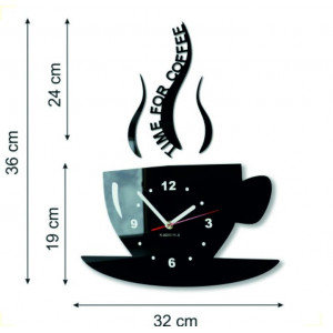 Nowoczesny zegar ścienny z pleksi. Modny zegar ścienny na prezent. Zegar X-momo. PMMA 2