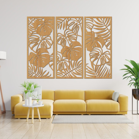 Tropikalne liście monstera i paproć - LIBOGA