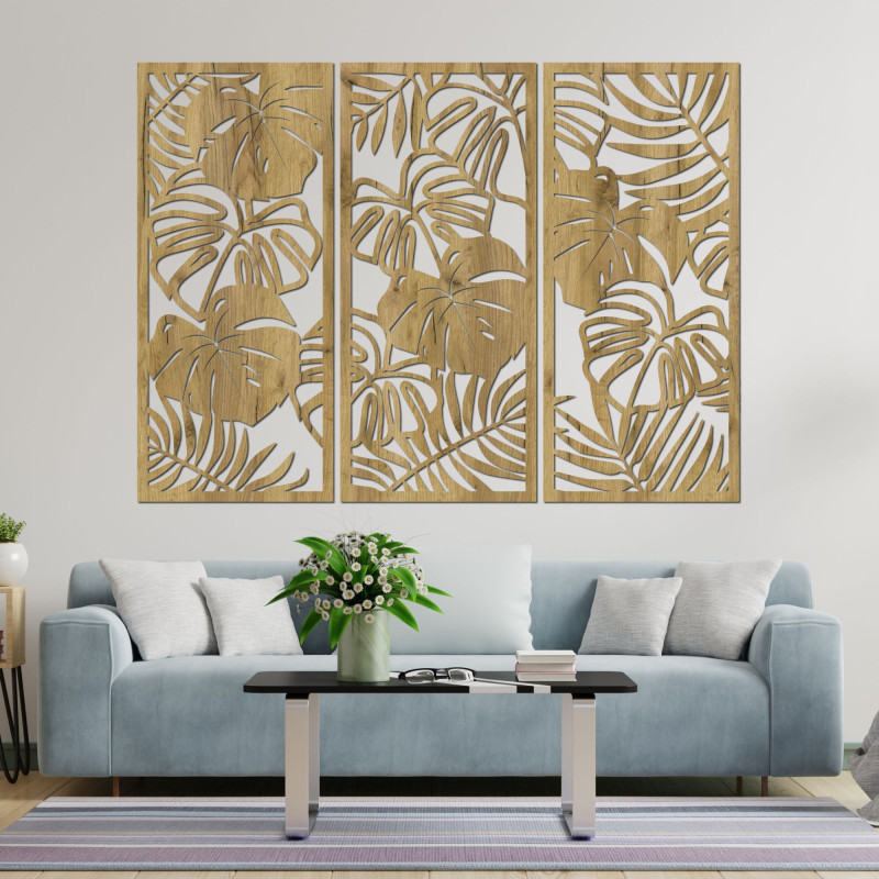 Tropikalne liście monstera i paproć - LIBOGA