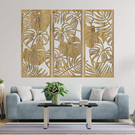 Tropikalne liście monstera i paproć - LIBOGA