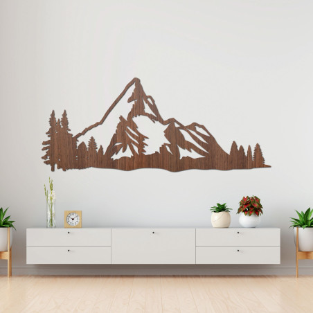 Rzeźbiona drewniana dekoracja górska natura - MONTANA