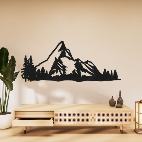 Rzeźbiona drewniana dekoracja górska natura - MONTANA