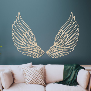 Drewniana dekoracja ścienna skrzydła anioła - ANGELIC