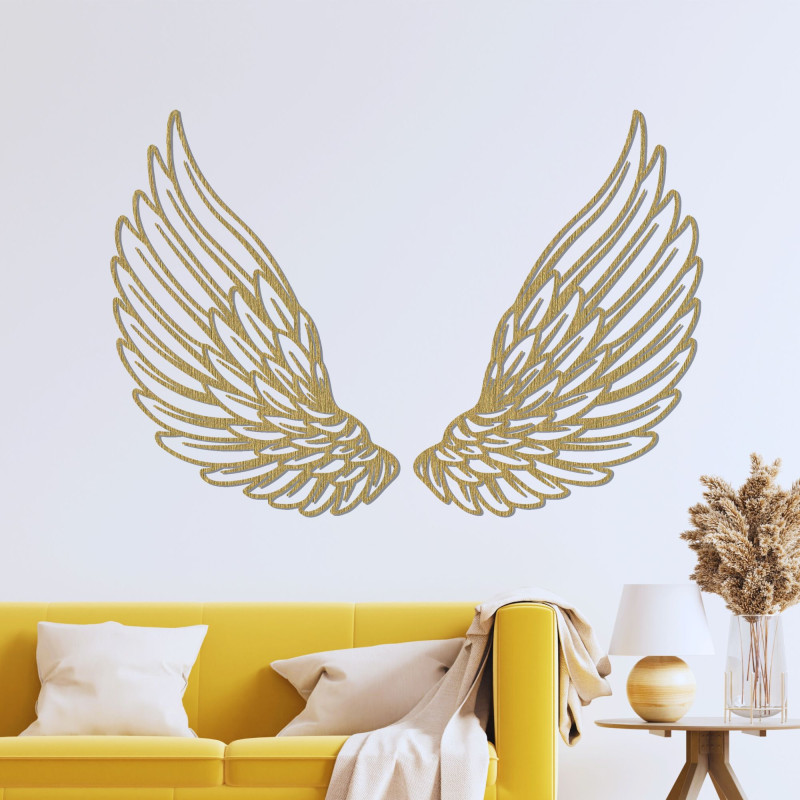 Drewniana dekoracja ścienna skrzydła anioła - ANGELIC