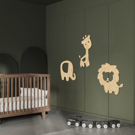 Drewniane zwierzęta do pokoju - ZOOTRO