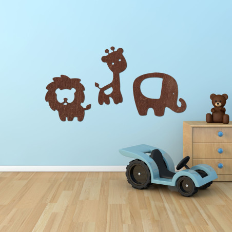 Drewniane zwierzęta do pokoju - ZOOTRO