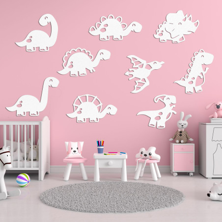 Drewniany obrazek do pokoju dziecięcego dinozaury - TERESEK